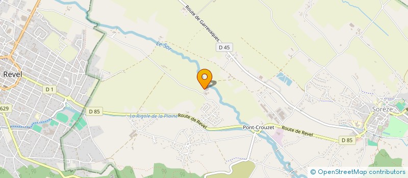 localisation de l'entreprise SOREZE +  SOREZE