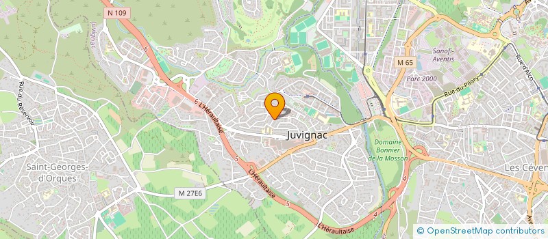 localisation de l'entreprise SORG à JUVIGNAC