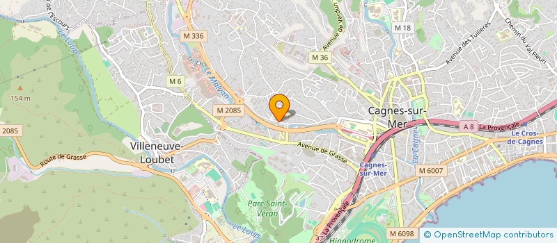 localisation de l'entreprise SORGENTINO  CAGNES-SUR-MER