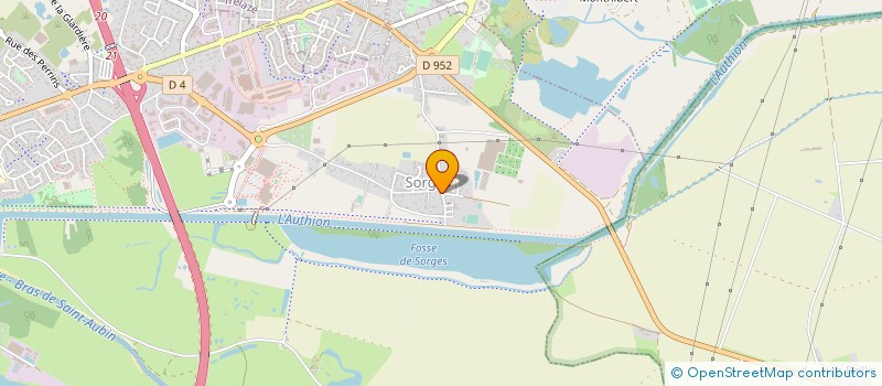 localisation de l'entreprise SORGES LOISIRS  LES PONTS-DE-CE