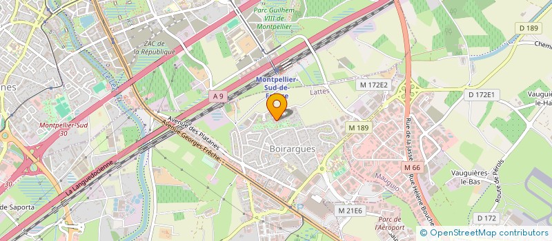 localisation de l'entreprise SORGESA IMMO à LATTES