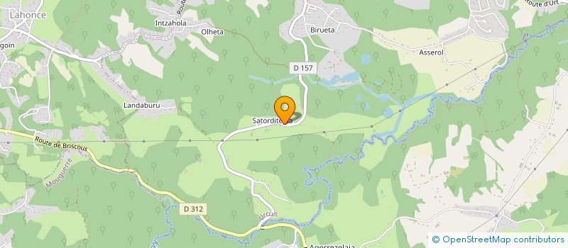 localisation de l'entreprise SORGINAK à URCUIT