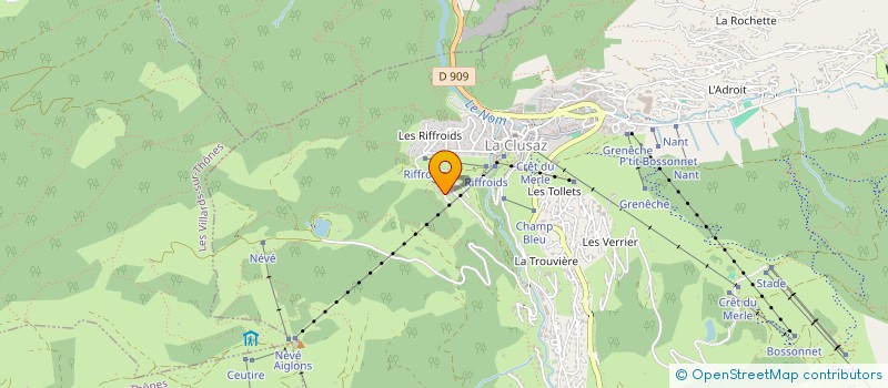 localisation de l'entreprise SORGUE à LA CLUSAZ