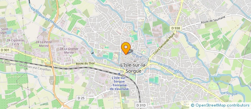 localisation de l'entreprise SORGUE POESIE RENCONTRES POESIE I-SORGUE  L'ISLE-SUR-LA-SORGUE