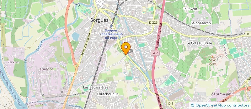 localisation de l'entreprise SORGUELINE  SORGUES