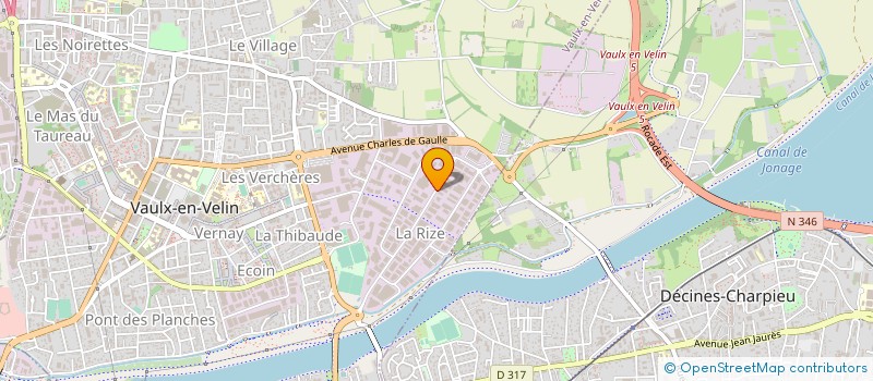 localisation de l'entreprise SORGUES METALLERIE  VAULX-EN-VELIN