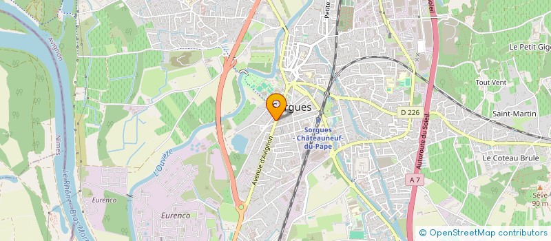 localisation de l'entreprise SORGUES MOTOCYCLES à SORGUES