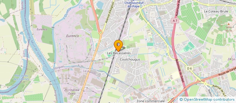 localisation de l'entreprise SORGUES THERMOLAQUAGE  SORGUES