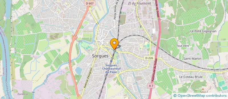 localisation de l'entreprise SORGUESROCK&SWING  SORGUES