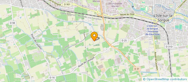 localisation de l'entreprise SORGUISSIMMO  L'ISLE-SUR-LA-SORGUE