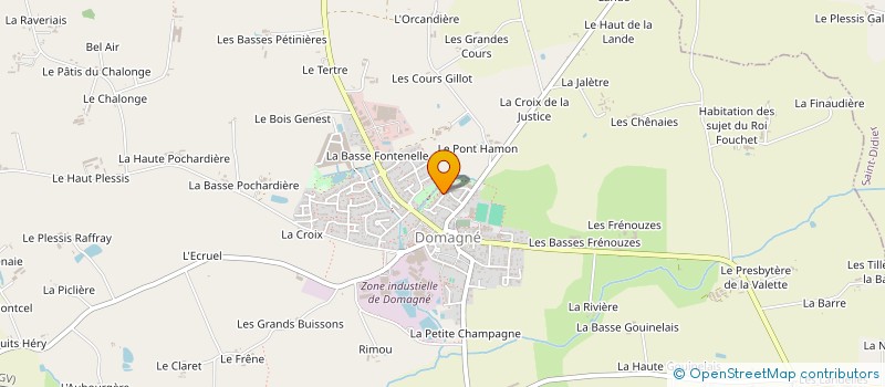 localisation de l'entreprise SORH  DOMAGNE