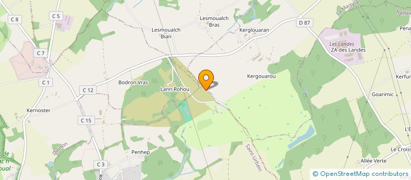 localisation de l'entreprise SORHEBI  SAINT-URBAIN