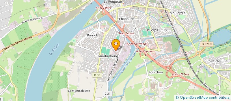 localisation de l'entreprise SORHODIS ARLES à ARLES