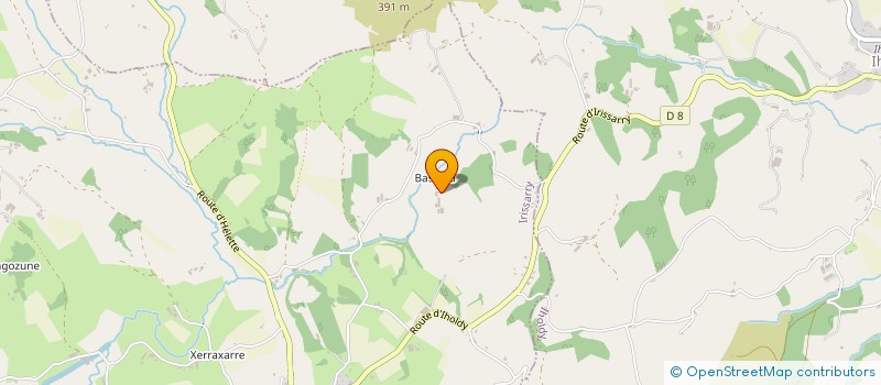 localisation de l'entreprise SORHUETA  IRISSARRY