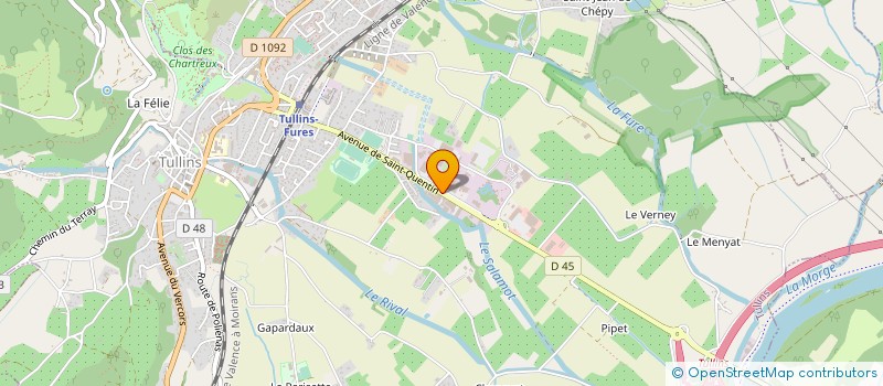 localisation de l'entreprise SORI  TULLINS