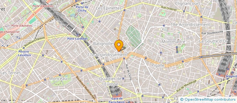 localisation de l'entreprise SORIA à PARIS