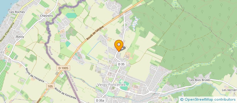 localisation de l'entreprise SORIA CAPITAL & ASSOCIES  VEIGY-FONCENEX