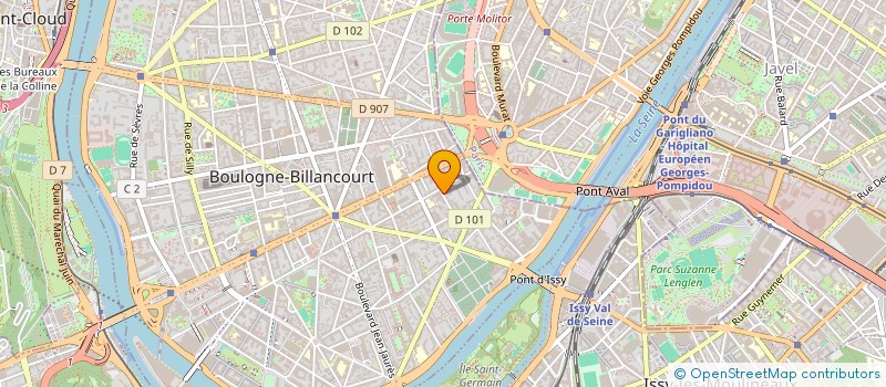 localisation de l'entreprise SORIAL à BOULOGNE-BILLANCOURT