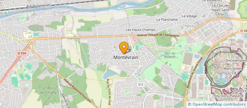 localisation de l'entreprise SORIANO à MONTEVRAIN