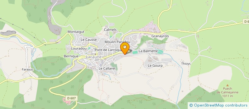 localisation de l'entreprise SORIANO ENVIRONNEMENT à LACAUNE