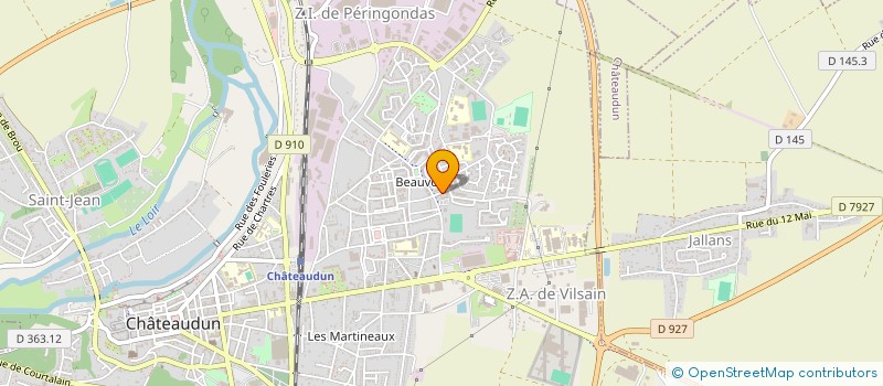 localisation de l'entreprise SORIBAT à CHATEAUDUN