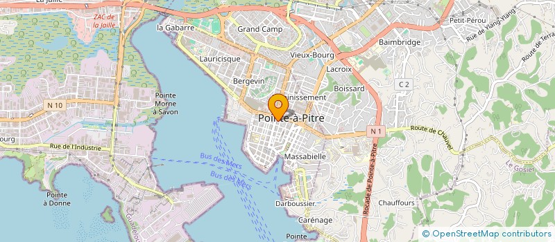 localisation de l'entreprise SORIF à POINTE A PITRE