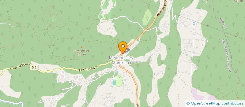 localisation de l'entreprise SORIGUE  MEOUNES-LES-MONTRIEUX