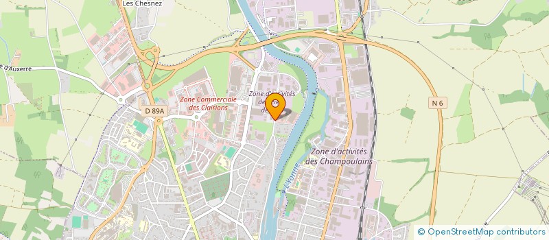 localisation de l'entreprise SORIMMO à AUXERRE