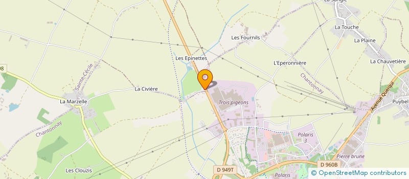 localisation de l'entreprise SORIN ENTREPRISE  CHANTONNAY