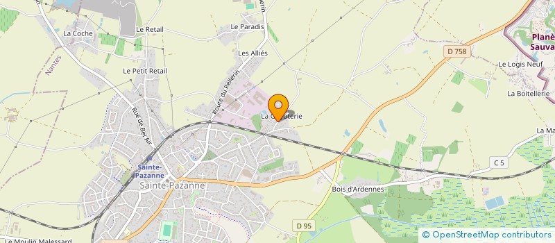 localisation de l'entreprise SORIN-JULIEN PLATRERIE PAR ABREVIATION S.J.P  SAINTE-PAZANNE