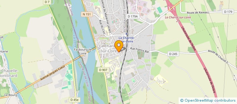 localisation de l'entreprise SORINE ANDREE SASU à LA CHARITE-SUR-LOIRE