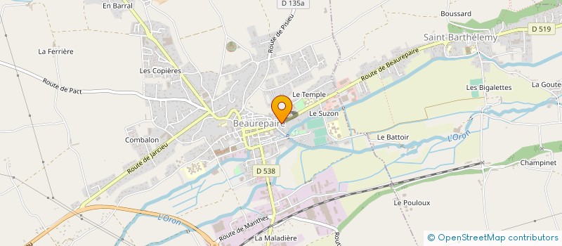localisation de l'entreprise SORING MEDICAL FRANCE  BEAUREPAIRE