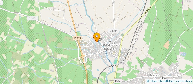localisation de l'entreprise SORINI à LIEURAN-LES-BEZIERS