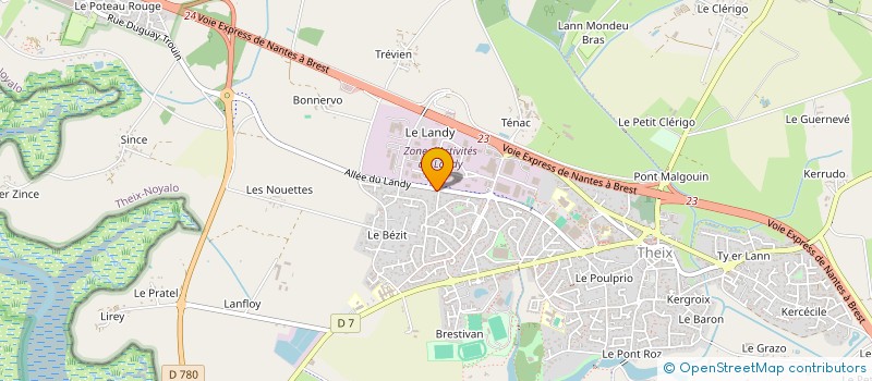 localisation de l'entreprise SORLAC à THEIX-NOYALO