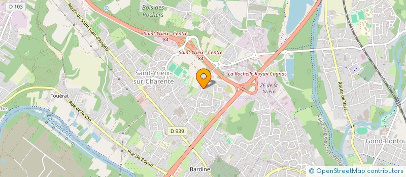 localisation de l'entreprise SORMIOU à SAINT-YRIEIX-SUR-CHARENTE