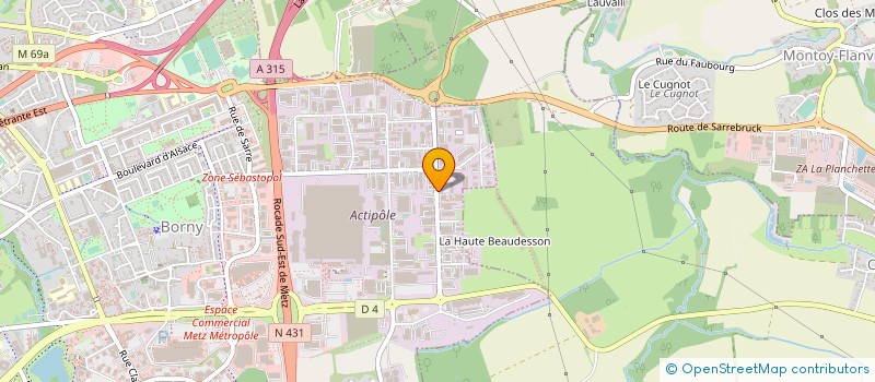 localisation de l'entreprise SORNETTE FRERES  METZ