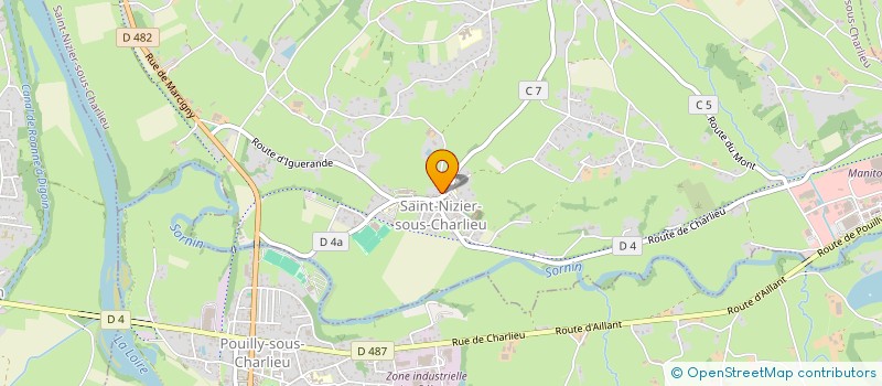 localisation de l'entreprise SORNIN INDUSTRIES  SAINT-NIZIER-SOUS-CHARLIEU
