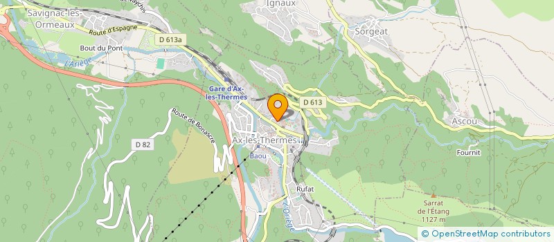 localisation de l'entreprise SORO à AX-LES-THERMES