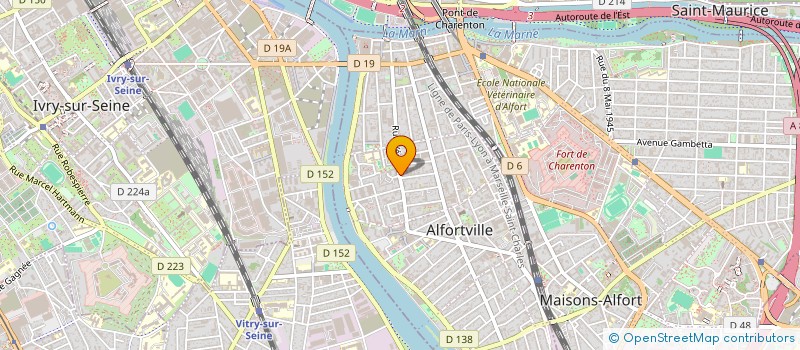 localisation de l'entreprise SORO IMMO à ALFORTVILLE