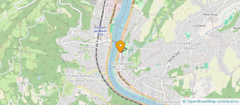 localisation de l'entreprise SORODA à ROCHETAILLEE-SUR-SAONE
