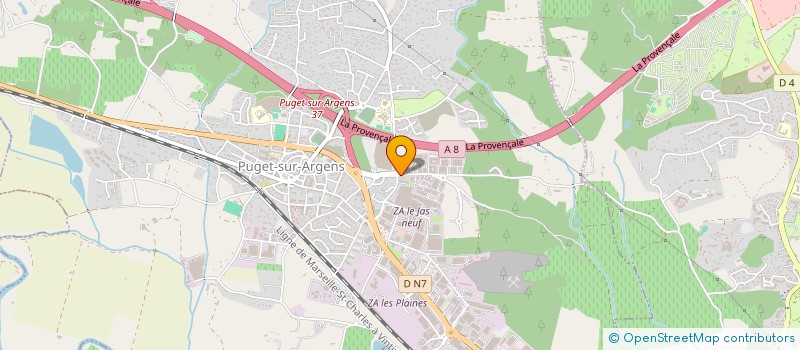 localisation de l'entreprise SORODIAL à PUGET-SUR-ARGENS