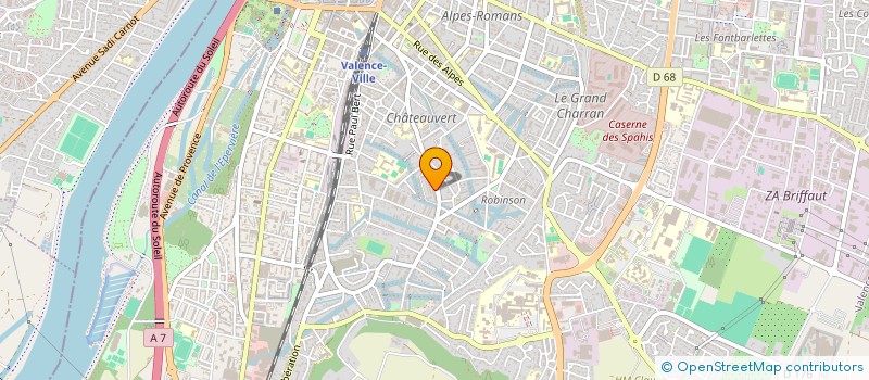 localisation de l'entreprise SOROFRAIS à VALENCE