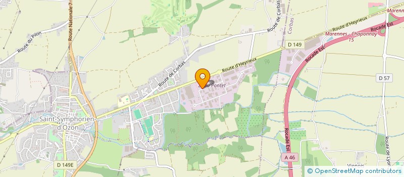 localisation de l'entreprise SOROLY  SAINT-SYMPHORIEN-D'OZON