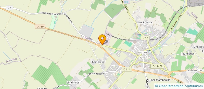 localisation de l'entreprise SOROME à COZES