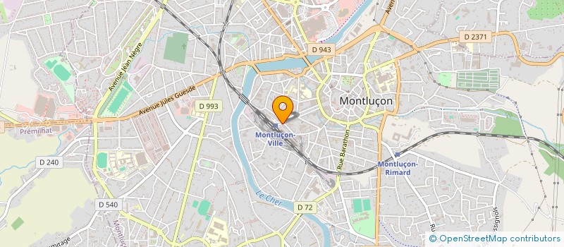 localisation de l'entreprise SOROPTIMIST INTERNATIONAL  MONTLUCON