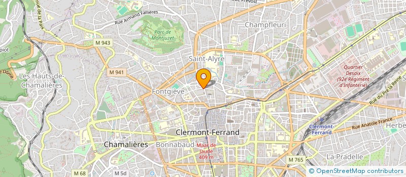 localisation de l'entreprise SOROPTIMIST INTERNATIONAL - CLUB DE CLERMONT-FD  CLERMONT FERRAND