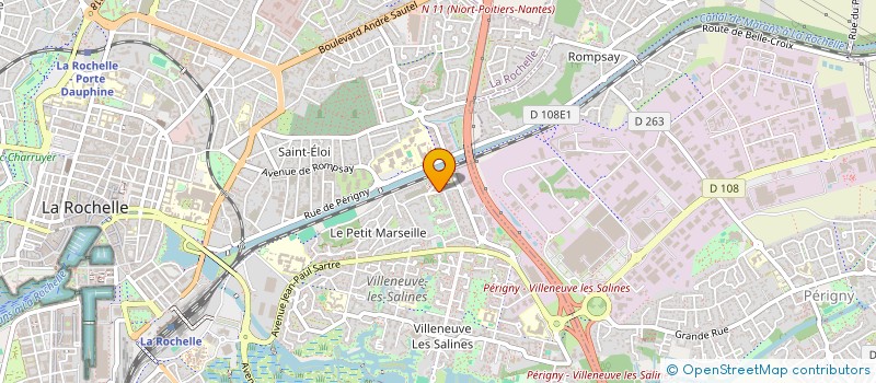 localisation de l'entreprise SOROPTIMIST INTERNATIONAL LA ROCHELLE  SAINTE-SOULLE