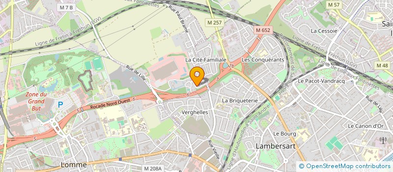 localisation de l'entreprise SOROPTIMIST INTERNATIONAL LILLE-METROPOLE  LOMPRET