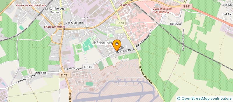 localisation de l'entreprise SOROPTIMIST INTERNATIONNAL CLUB DE COGNAC à CHATEAUBERNARD