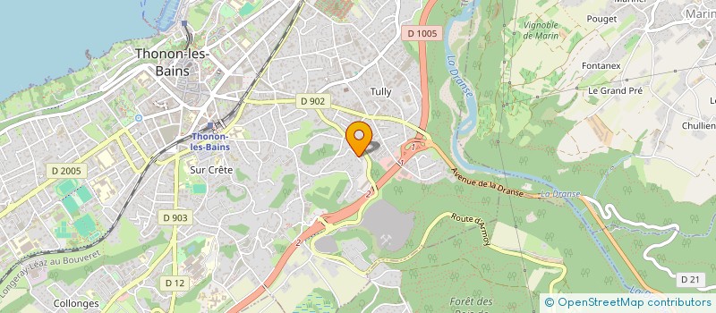 localisation de l'entreprise SORORAL à THONON-LES-BAINS